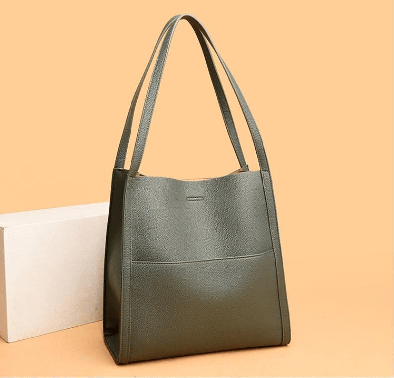 Simple Leather Shoulder Bag