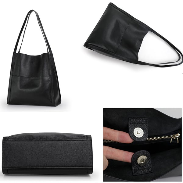 Simple Leather Shoulder Bag