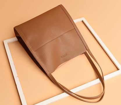 Simple Leather Shoulder Bag