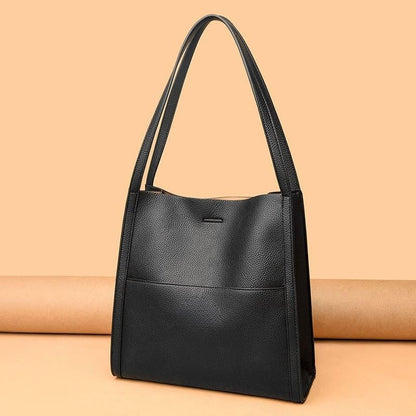 Simple Leather Shoulder Bag