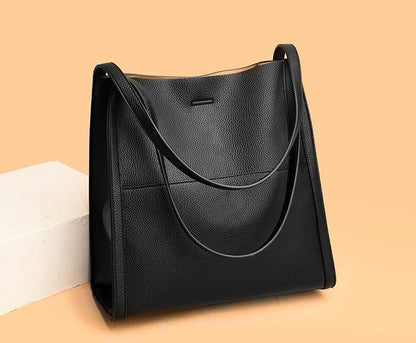 Simple Leather Shoulder Bag