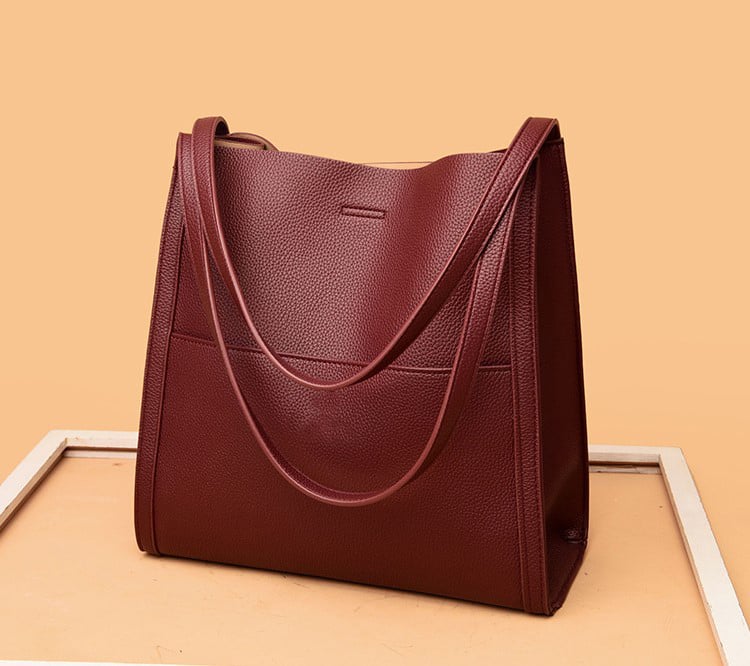 Simple Leather Shoulder Bag