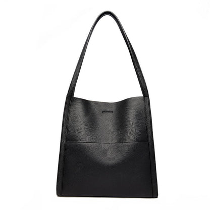 Simple Leather Shoulder Bag