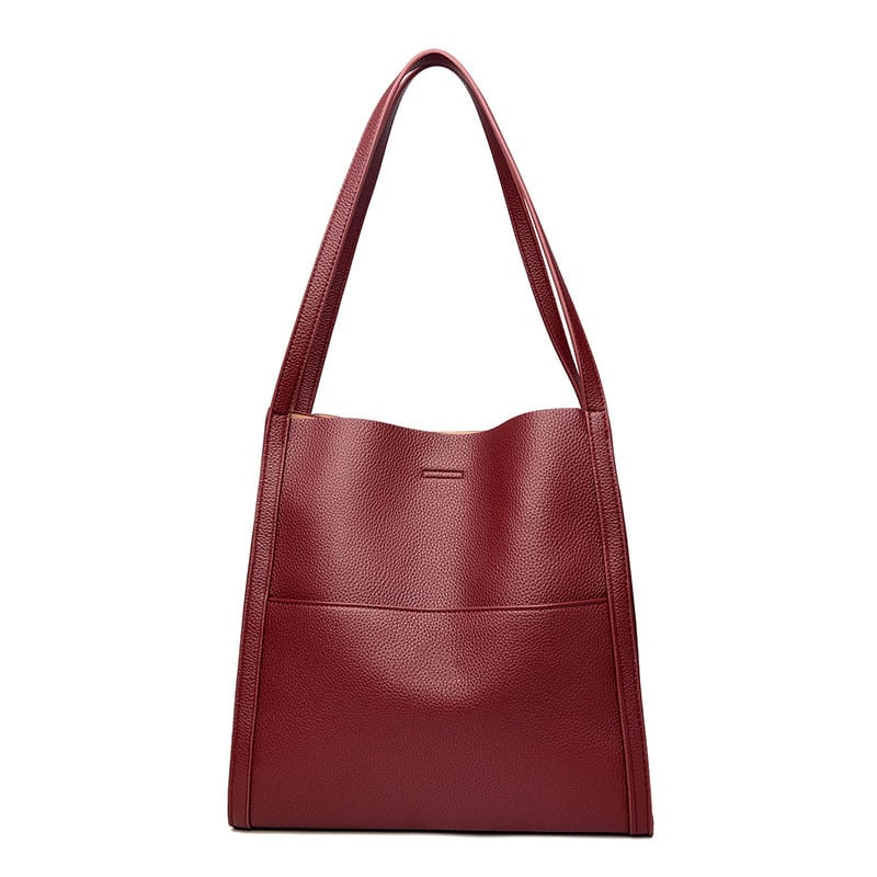 Simple Leather Shoulder Bag