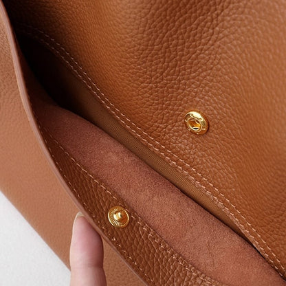 Simple Leather Shoulder Bag