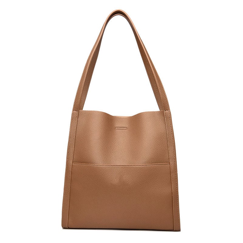 Simple Leather Shoulder Bag