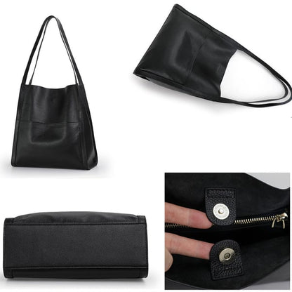 Simple Leather Shoulder Bag