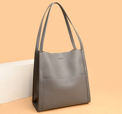 Simple Leather Shoulder Bag