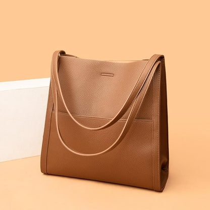Simple Leather Shoulder Bag