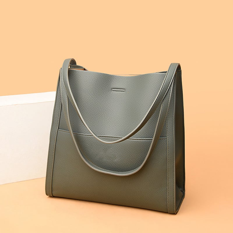 Simple Leather Shoulder Bag