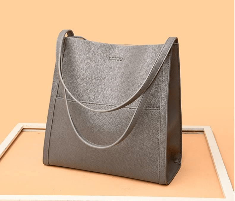 Simple Leather Shoulder Bag