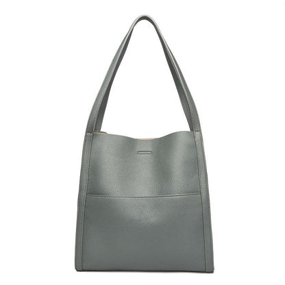 Simple Leather Shoulder Bag